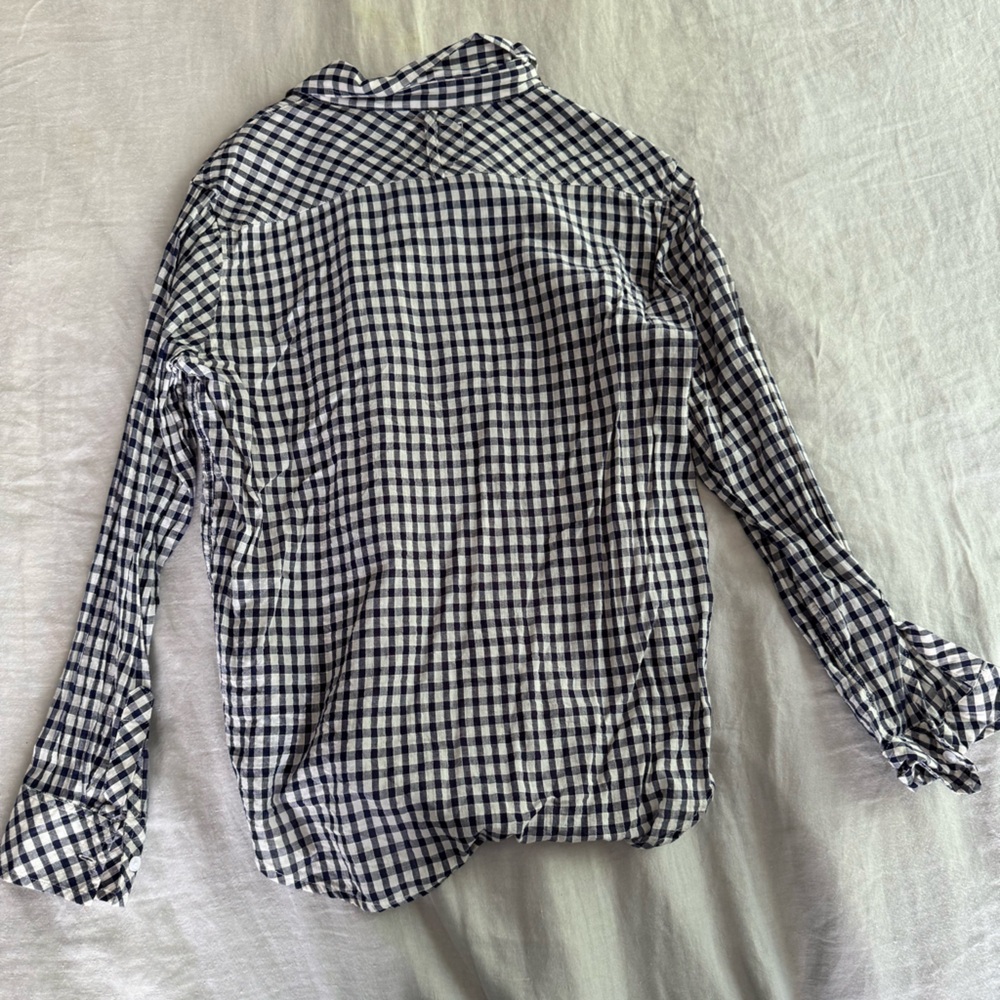 Rails Lightweight Navy Gingham Button Down - image 2